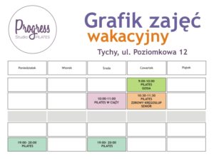 Grafik wakacje w Progress Studio