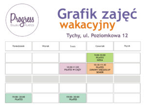 Grafik na wakacje w Progress Studio